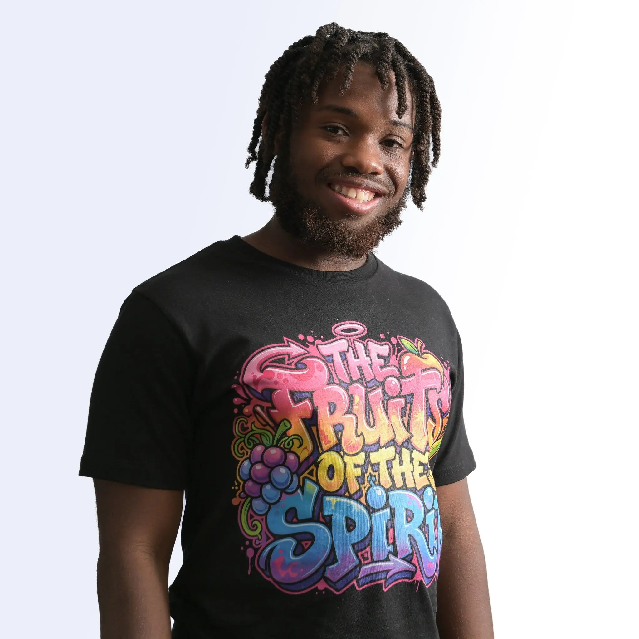 Image of the fruits of the spirit heavy weight t-shirt   unisex - black My Store